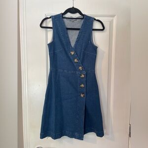 Oasis Blue Denim Wrap Dress